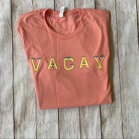 NEW Boutique VACAY Graphic-Tee Cute T-Shirt Size 3XL Plus Size - Picture 3 of 4